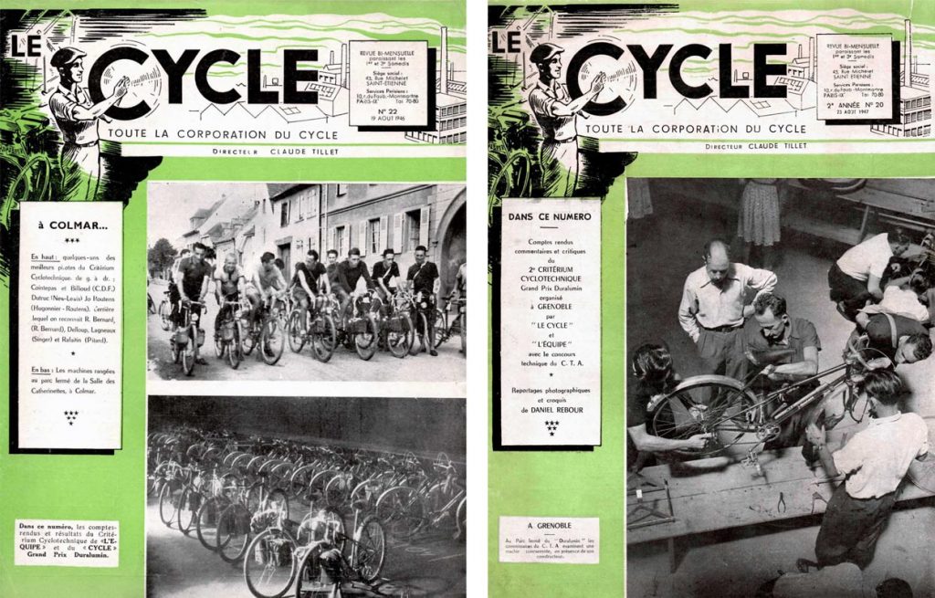 Cover photo of old Le Cycle magazine